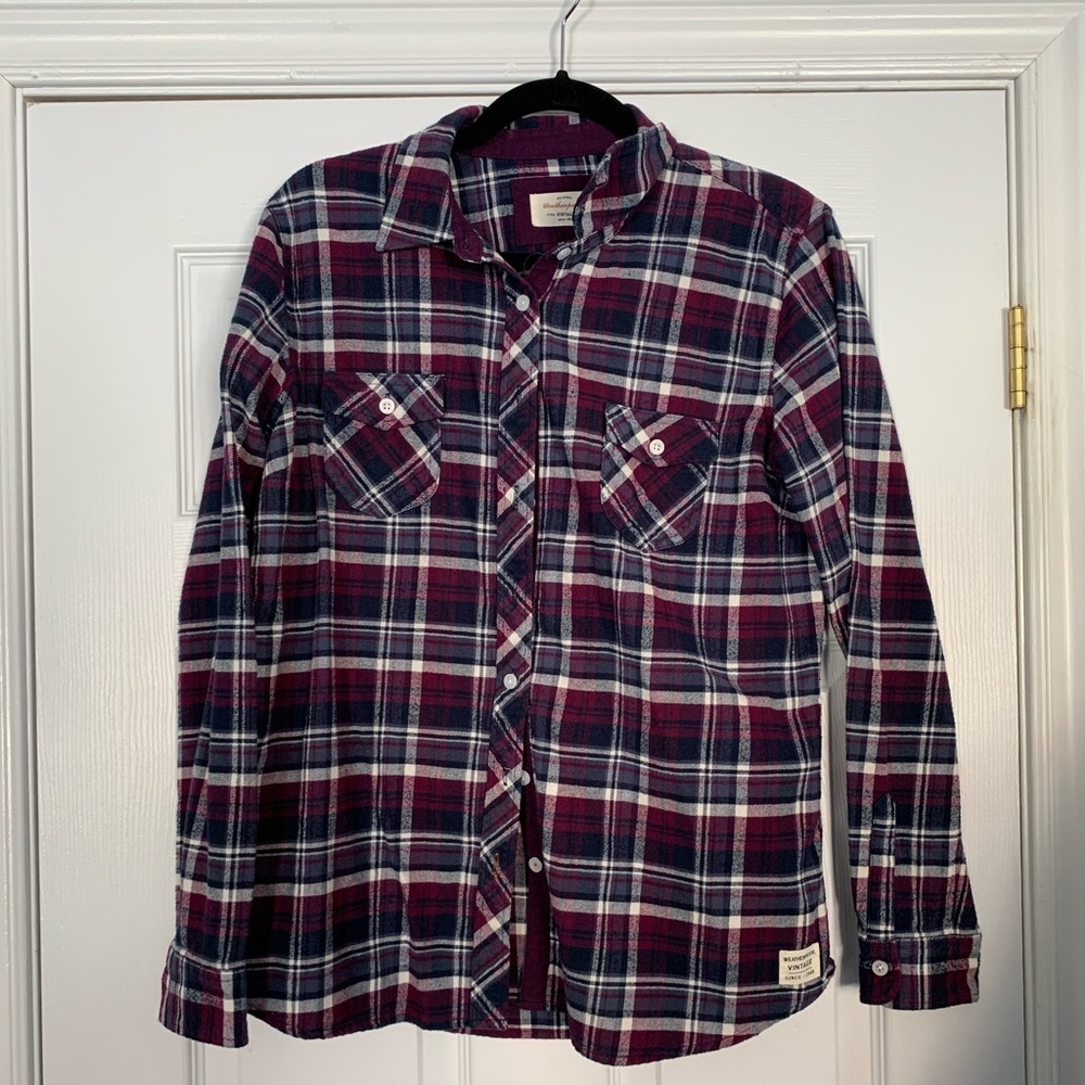 Heavy purple flannel